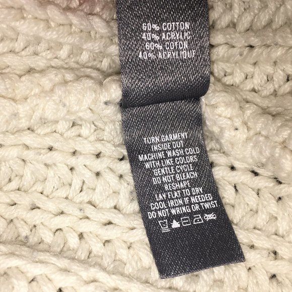 Cross Front Lace-Up Chunky Knit Sweater Plunge V - Picture 6 of 6